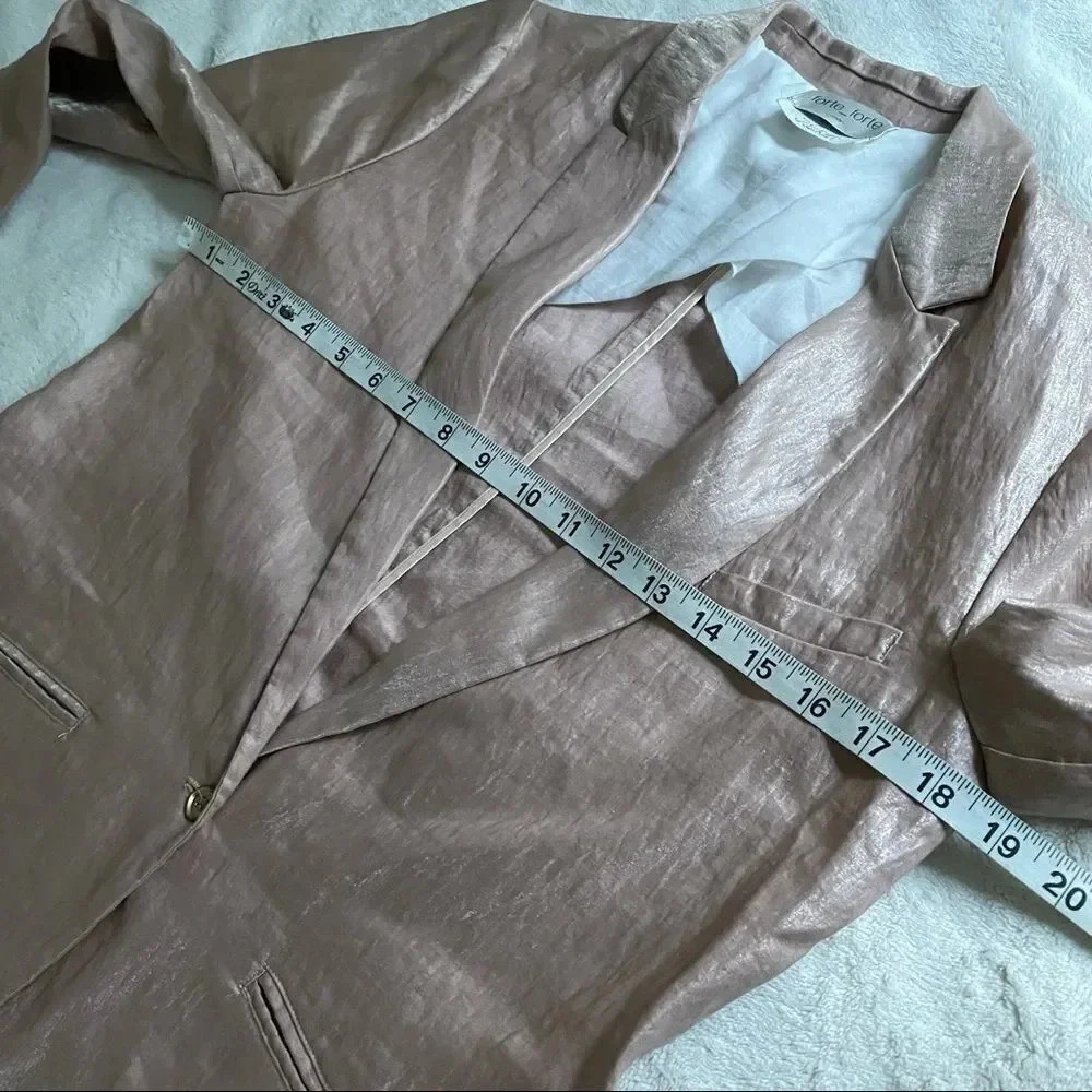 Forte Forte "Iridescent" jacket in satiny linen. - Picture 9 of 15